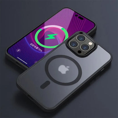 Matte Translucent Frosted Wireless Charging Case