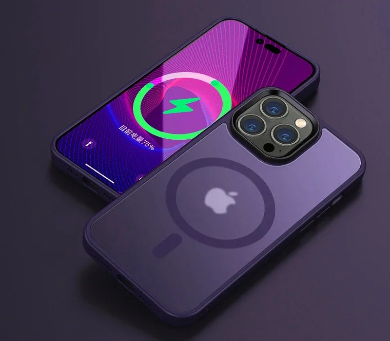 Matte Translucent Frosted Wireless Charging Case