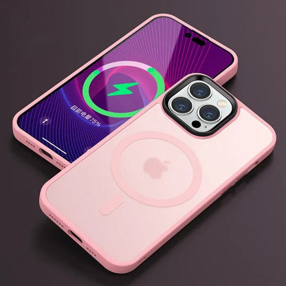 Matte Translucent Frosted Wireless Charging Case